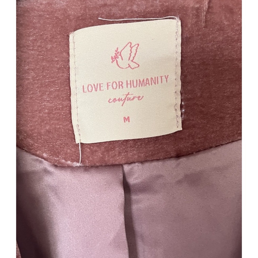 NWT Love for Humanity Boho Ruffle Trim Romantic Coquette Jacket Sz M Velvet - Picture 7 of 7